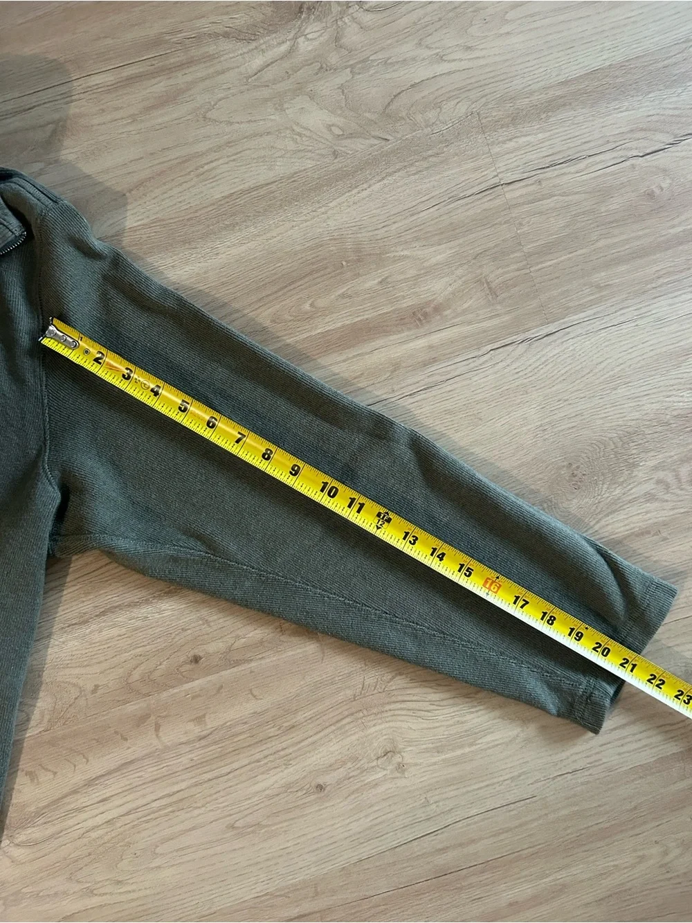 Vintage Banana Republic Mens XL Olive Green Quarter Zip 100% Cotton Sweater